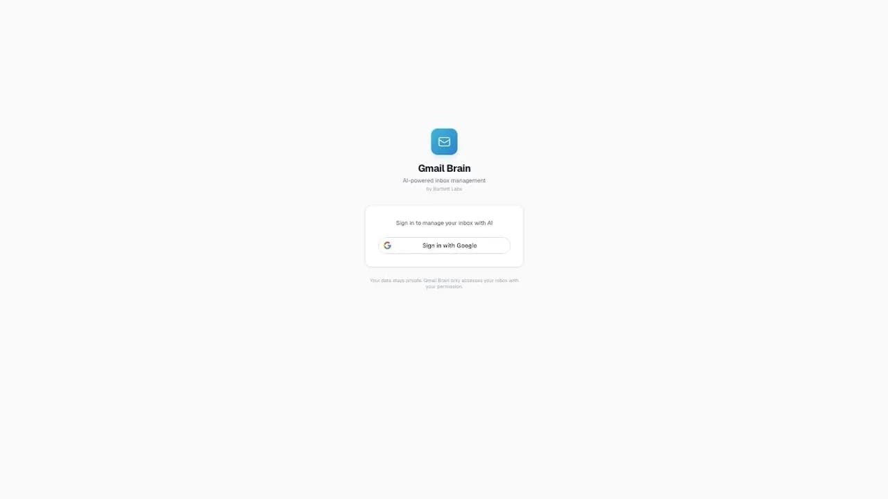 Gmail Brain screenshot