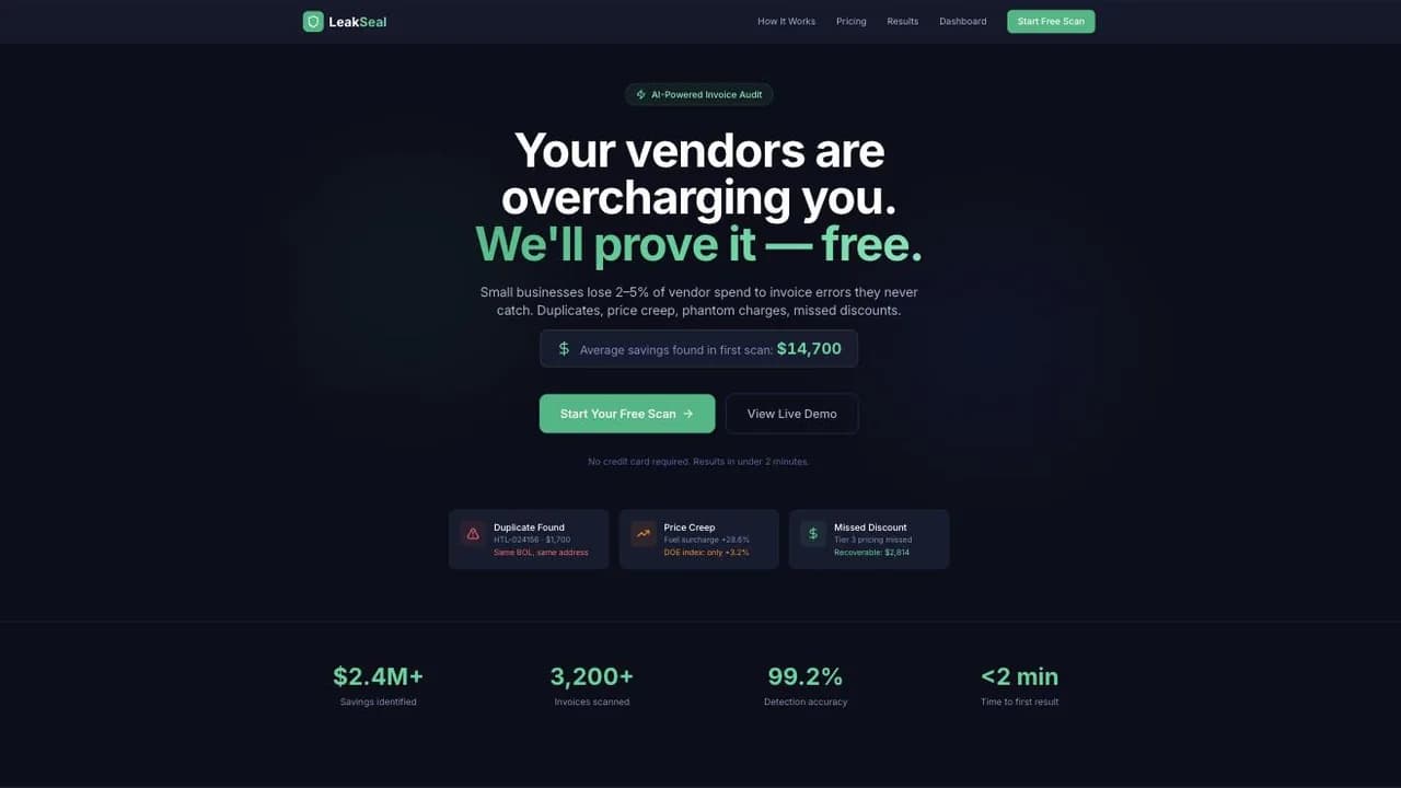 LeakSeal screenshot