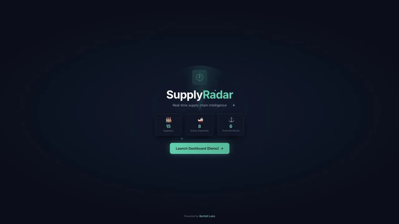 Supply Radar screenshot